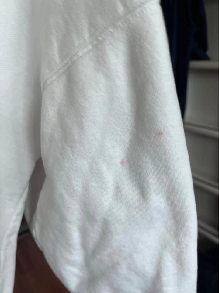 Aritzia sweat fleece white crew - photo 4