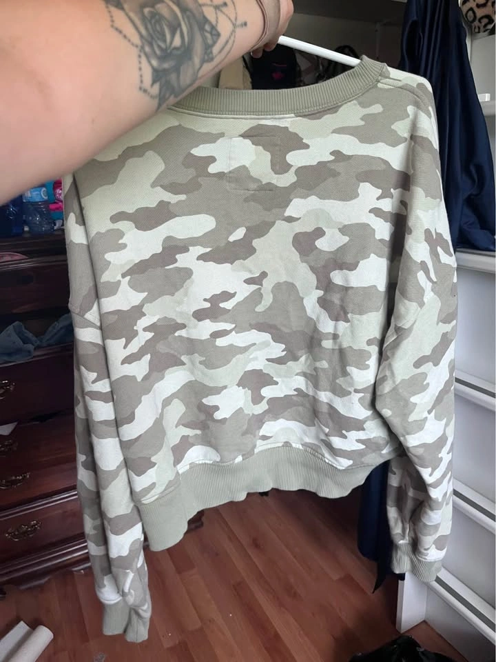 Camo aerie cropped crew - photo 2