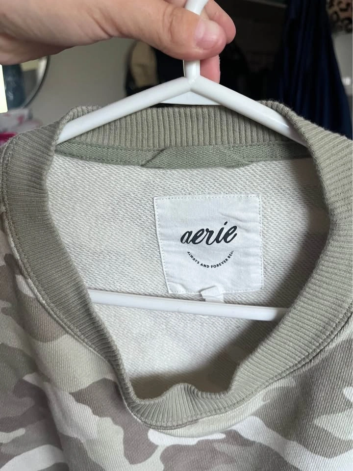 Camo aerie cropped crew - photo 3
