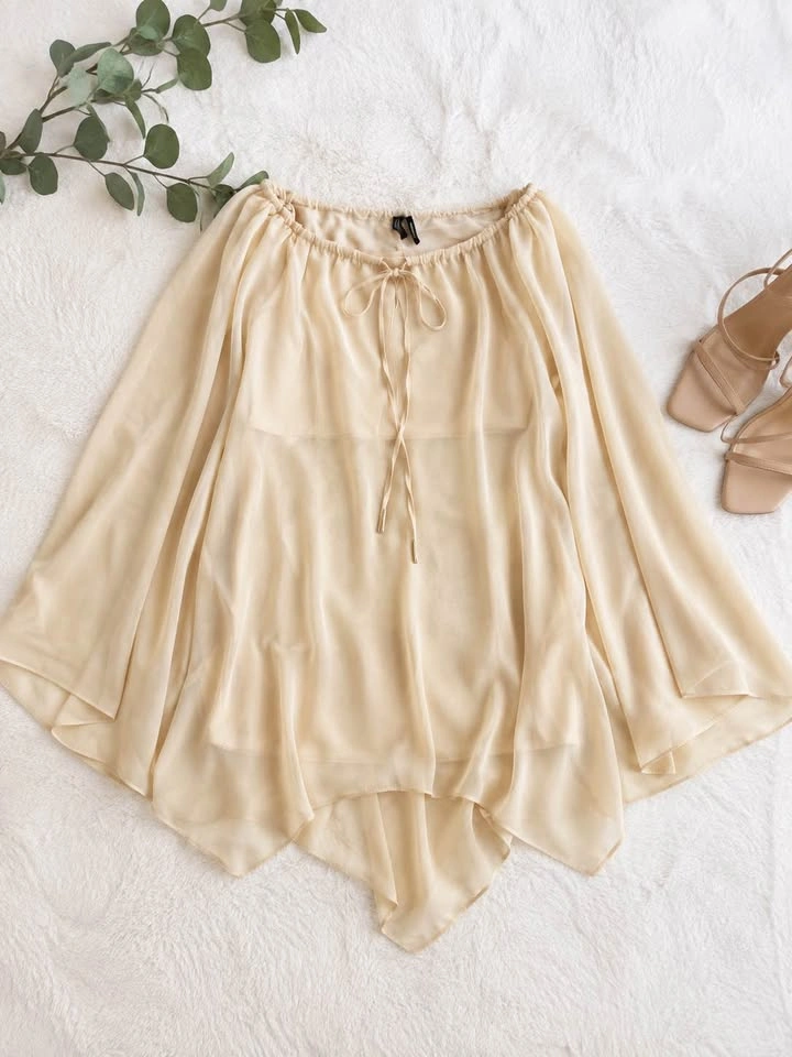 Marciano Beige Sheer Dress - photo 2