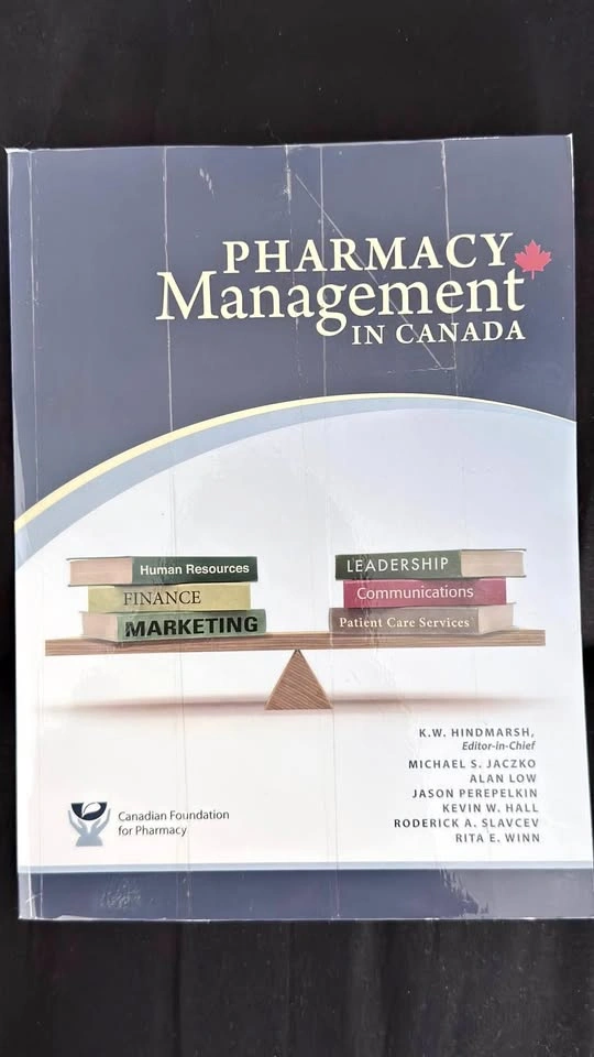 Pharmacy Management in Canada Textbook