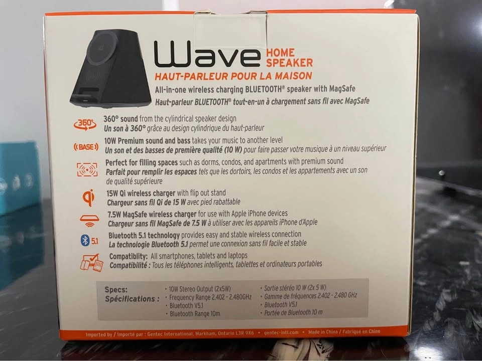 iPhone Wireless Charger with built-in Speaker - brand new - photo 3