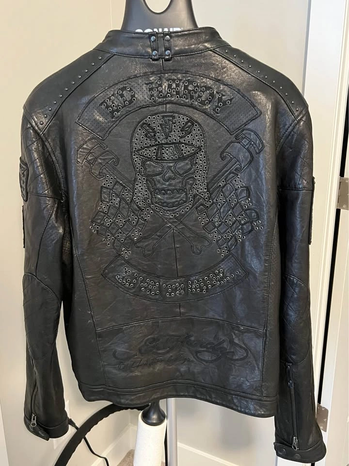 Ed Hardy leather jacket - photo 2