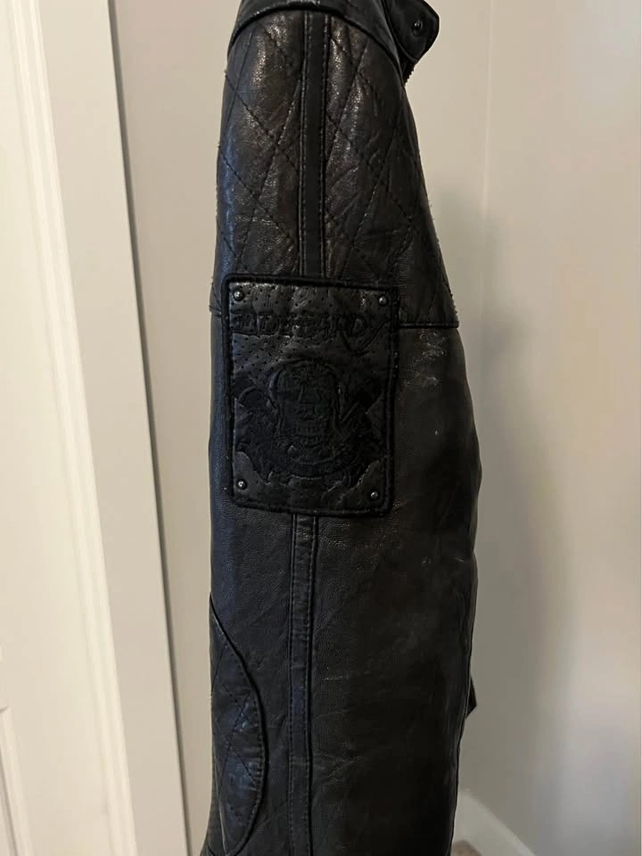 Ed Hardy leather jacket - photo 3