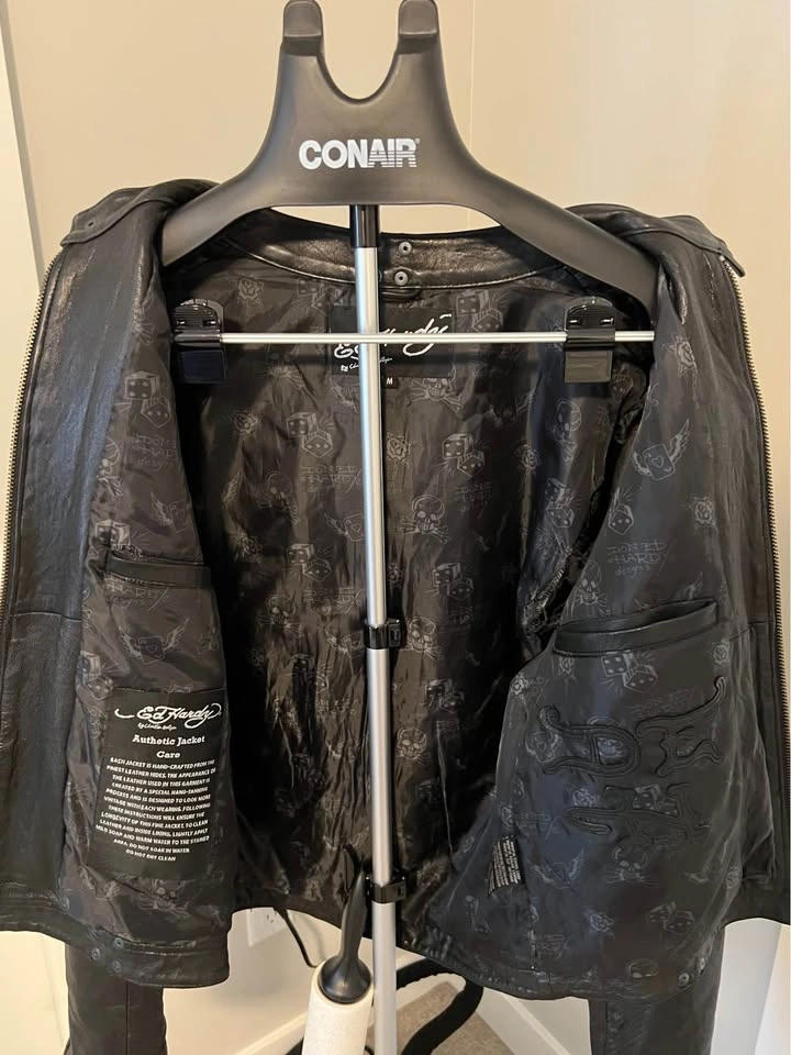 Ed Hardy leather jacket - photo 5