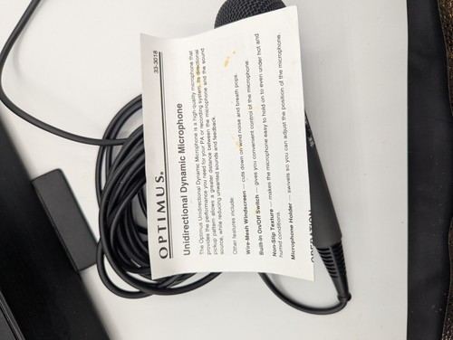 Optimus 33-3018 Dynamic Microphone - photo 4