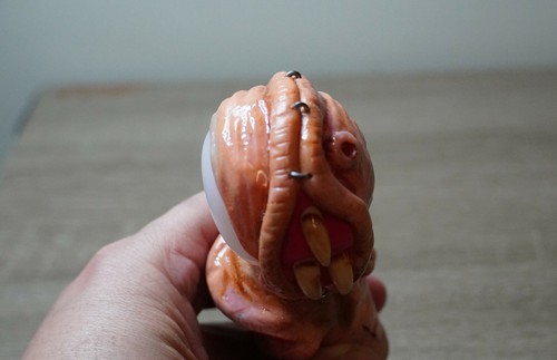 Scary pipe hand painted borosilicate glass smoking pipe NEW - photo 4