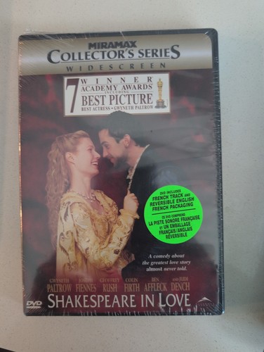 Shakespeare In Love DVD 1998 Miramax Collector's Series