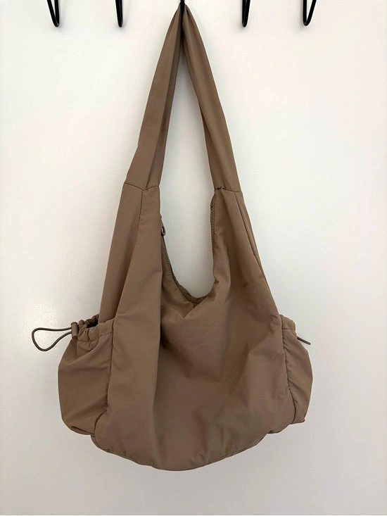 Taupe Parachute shopper bag