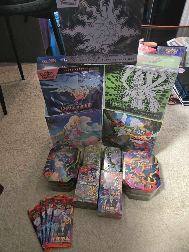 English and Chinese sealed pokemon product