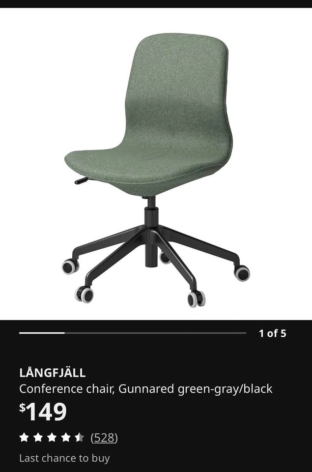 IKEA LÅNGFJÄLL Office Chair - photo 3