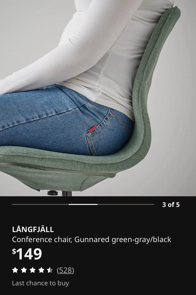 IKEA LÅNGFJÄLL Office Chair - photo 4