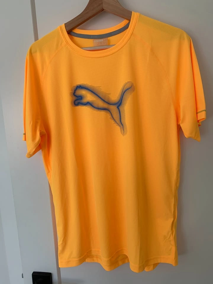 Brand New Men's PUMA Exercising T-shirt in Bright Yellow