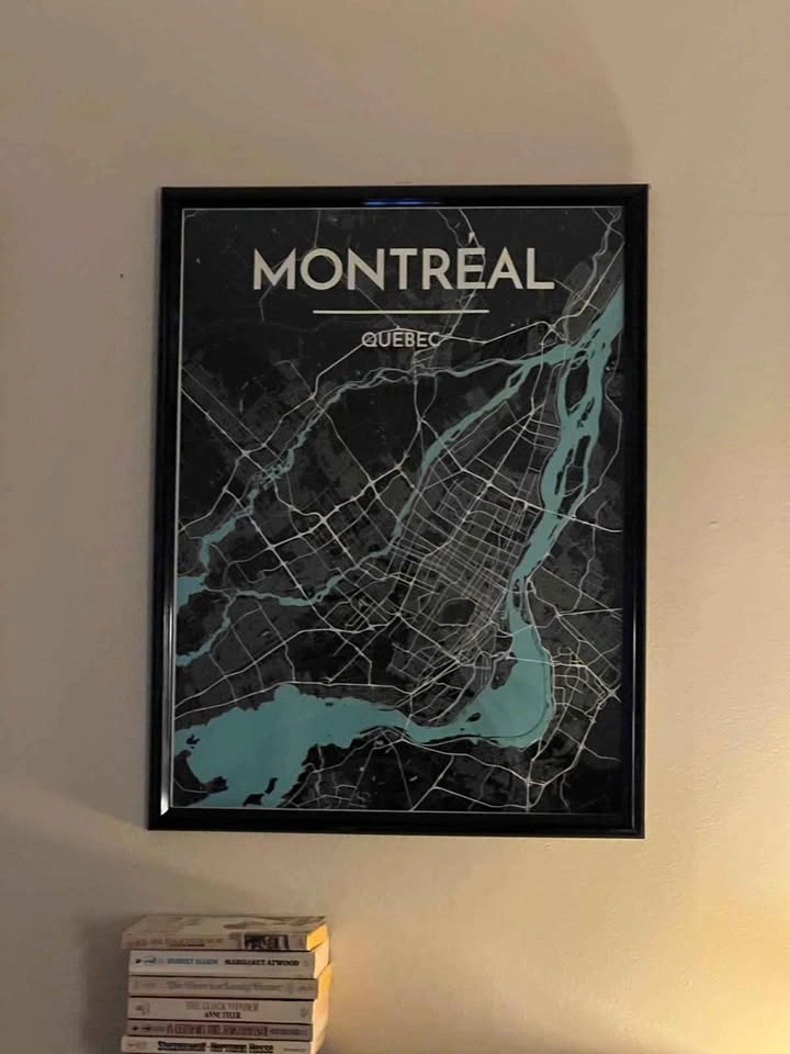 Set of 3 Framed Canadian City Map Posters - photo 3
