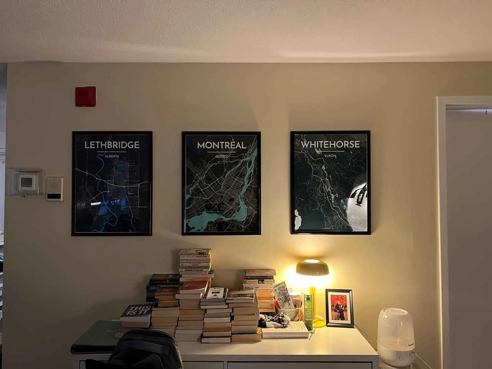 Set of 3 Framed Canadian City Map Posters - photo 5