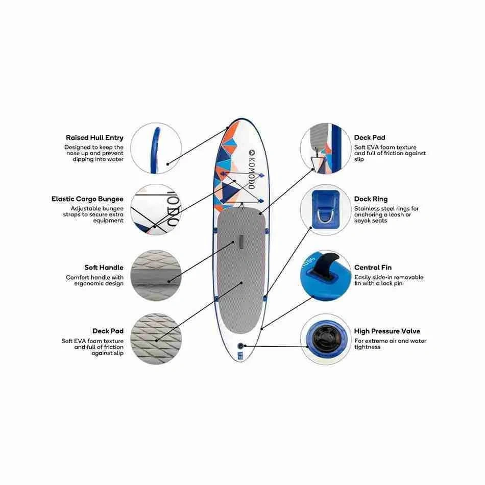 KOMODO Inflatable SUP Board with Paddle KDINSUP115A - photo 5