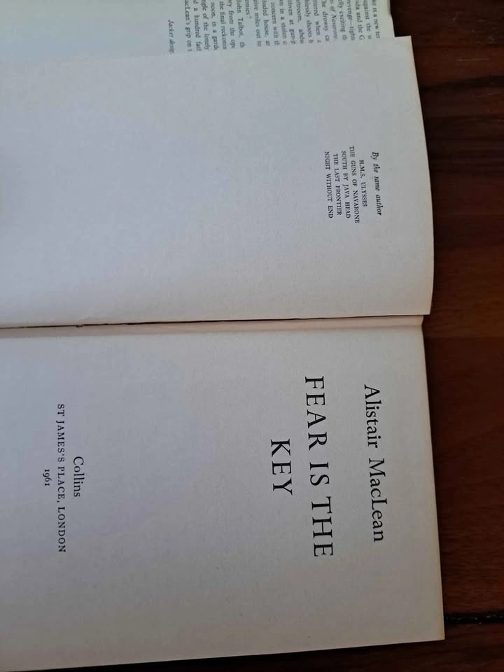 Fear Is The Key - Alistair MacLean, 1961, First Edition - photo 2