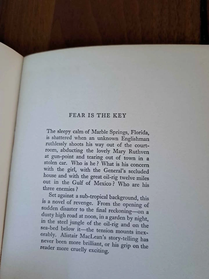 Fear Is The Key - Alistair MacLean, 1961, First Edition - photo 4