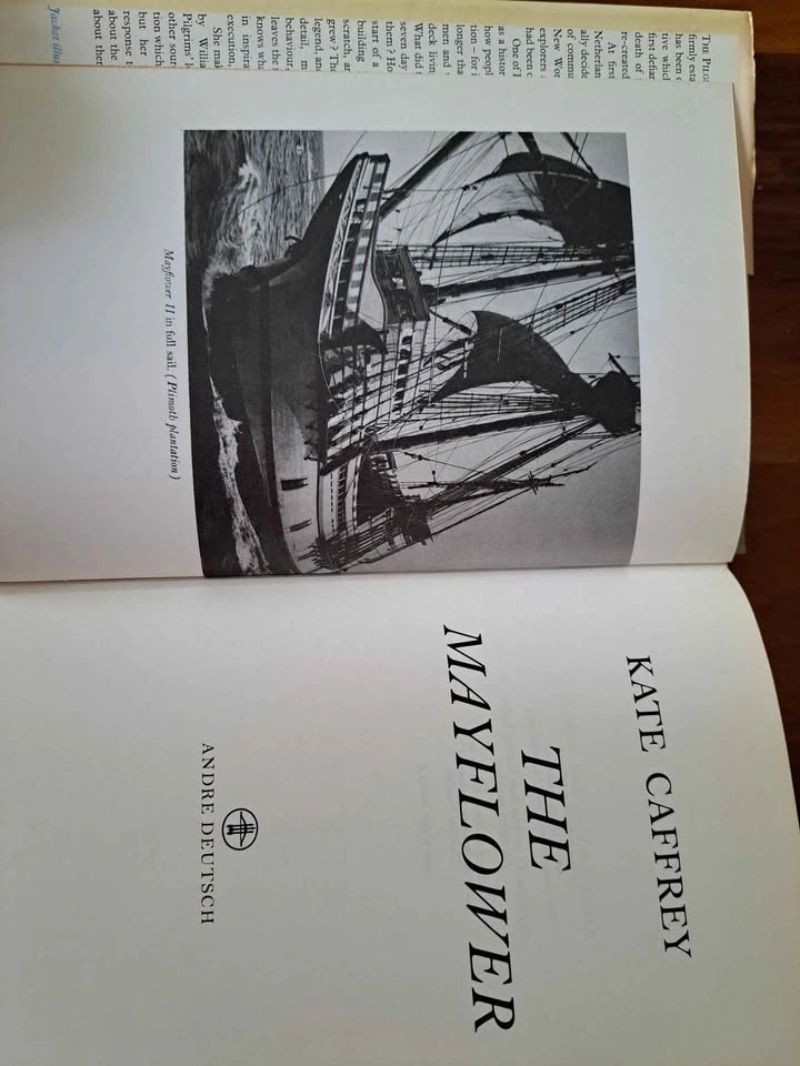The Mayflower - Kate Caffrey 1974, First Edition Hardcover - photo 2