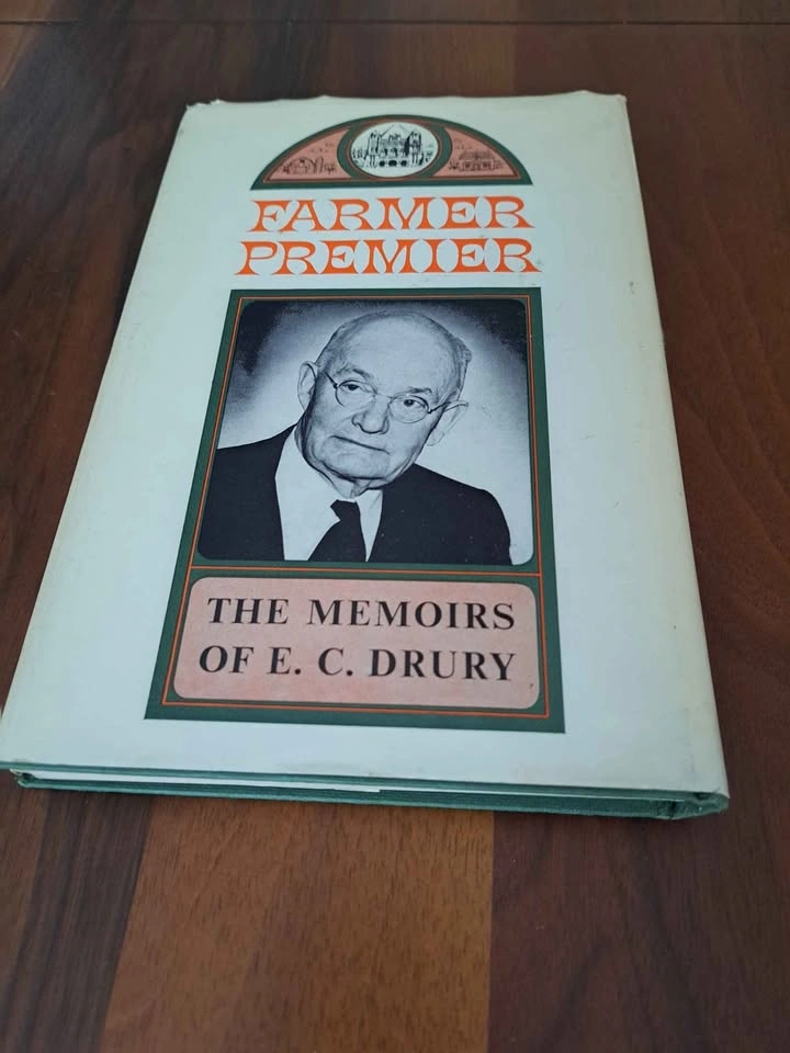 Farmer Premier, The Memoirs of E.C. Drury, 1966 - First Edition - photo 3