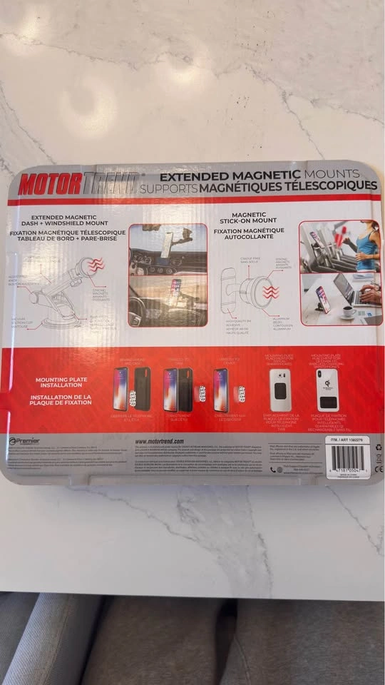 MotorTrend Extended Magnetic Phone Mount 2-Pack - photo 2