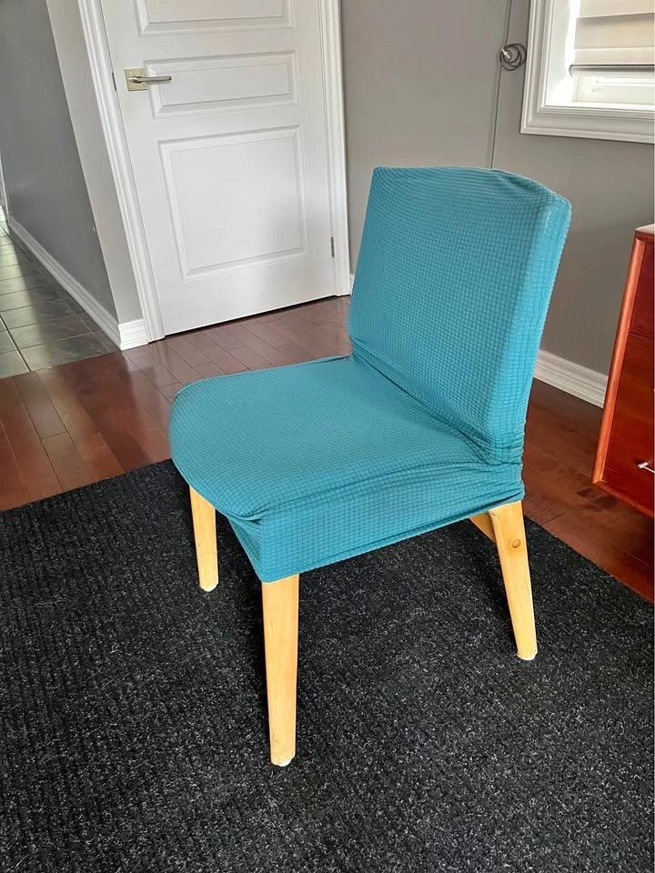 Set of 6 - Dining Chair Slipcover (teal)