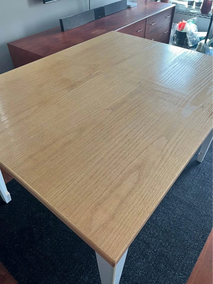 Wooden Dining Table with Drawer - photo 4