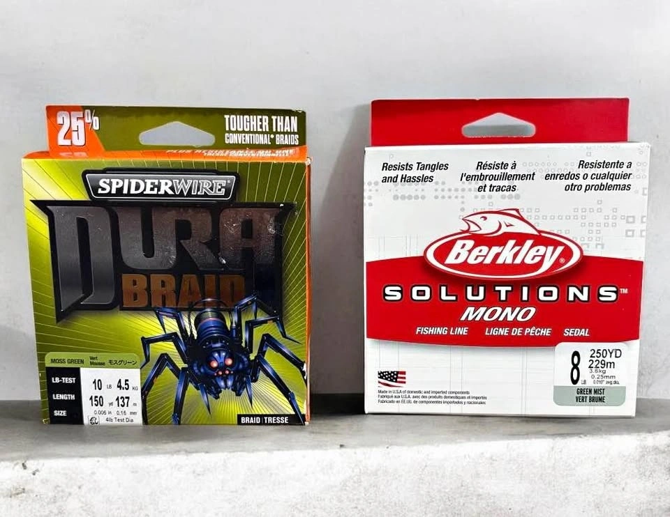 SpiderWire Dura Braid & Berkley Solutions Mono Fishing Line