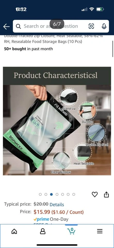10 Pack Food Storage Bags Reusable Green Plastic Terp Bags - photo 5