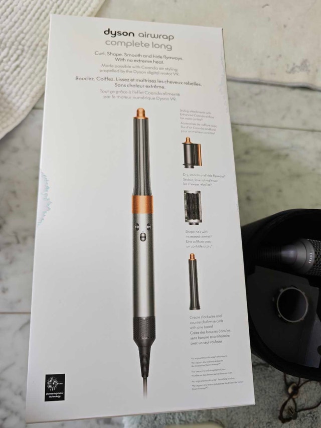 Like New Dyson Airwrap Complete Long Blue/Copper