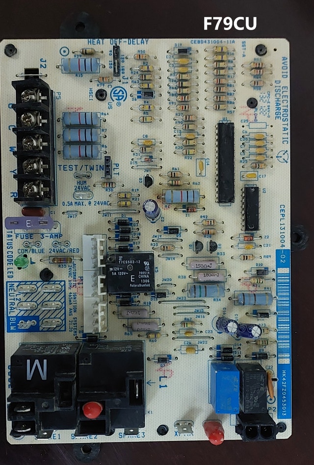 Carrier / Bryant / Payne HK42FZ045 Furnace Control Board - F79CU