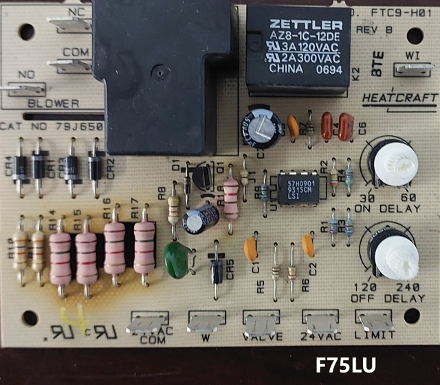 Heatcraft 79J6501 Furnace Control Board | FTC9-H01 Rev B