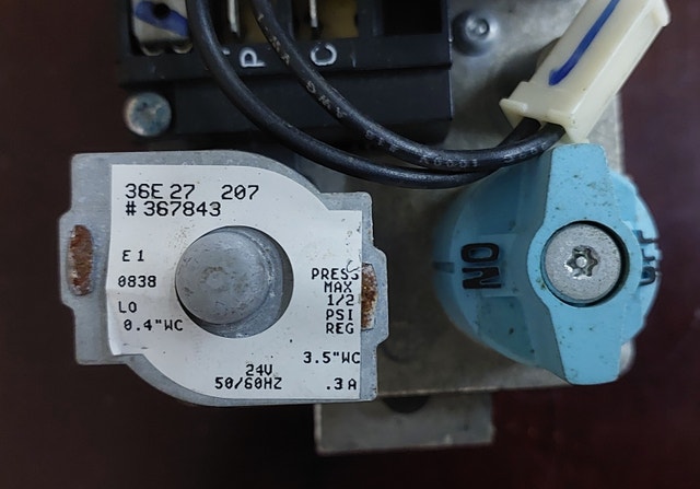 Gas Valve Specifications – White-Rodgers 36E27-207 - GCV003 - photo 2