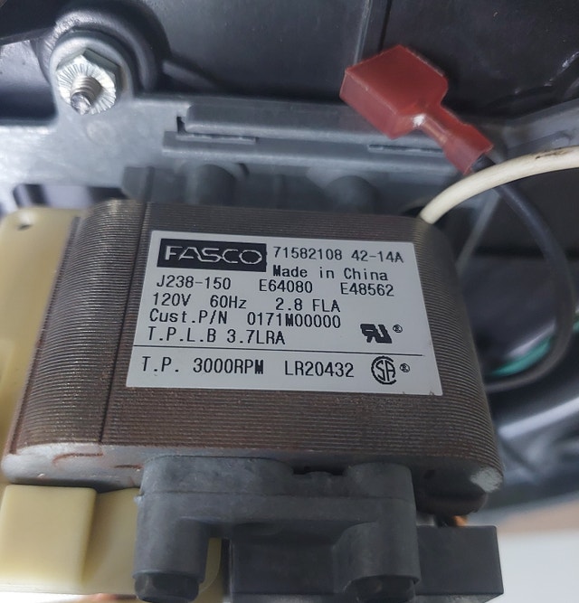 FASCO Draft Inducer Motor – Model 71582108 - M 122 - photo 2