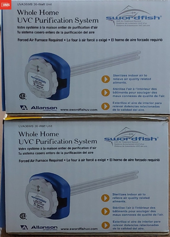 Swordfish Whole Home UVC Air Purification System – Model UVA36WB - photo 2