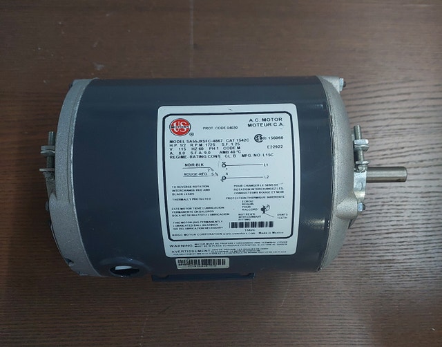 NIDEC A.C. Motor – Model SA55JXSFC-4867 - M099