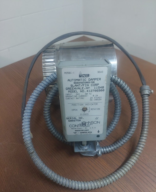 Johnson Controls M35BC-1 Automatic Vent Damper – 24V | Slant