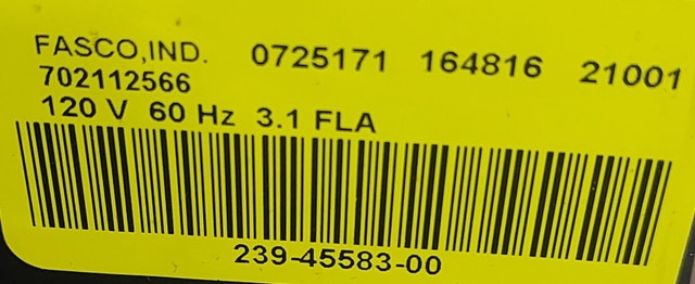 Fasco Inducer Motor – Model 7021-12566 (Hot Water Heater) - photo 4