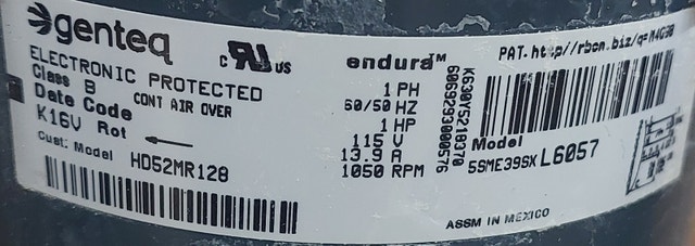 Genteq 5SME39SXL6057 Endura ECM Blower Motor – 1 HP - photo 5