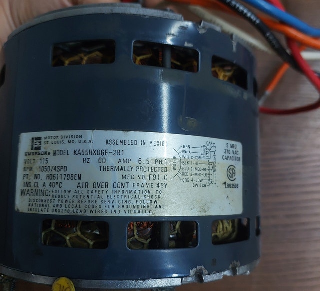 Emerson Blower Motor – Model K55HXDGF-281 - M111 - photo 2