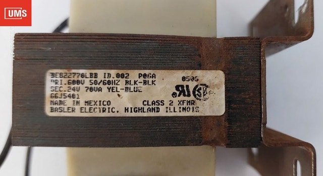 Basler Electric Class 2 Control Transformer–60V to 24V