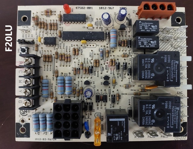 Control Board Specifications – Honeywell 1012-967 - F20LU