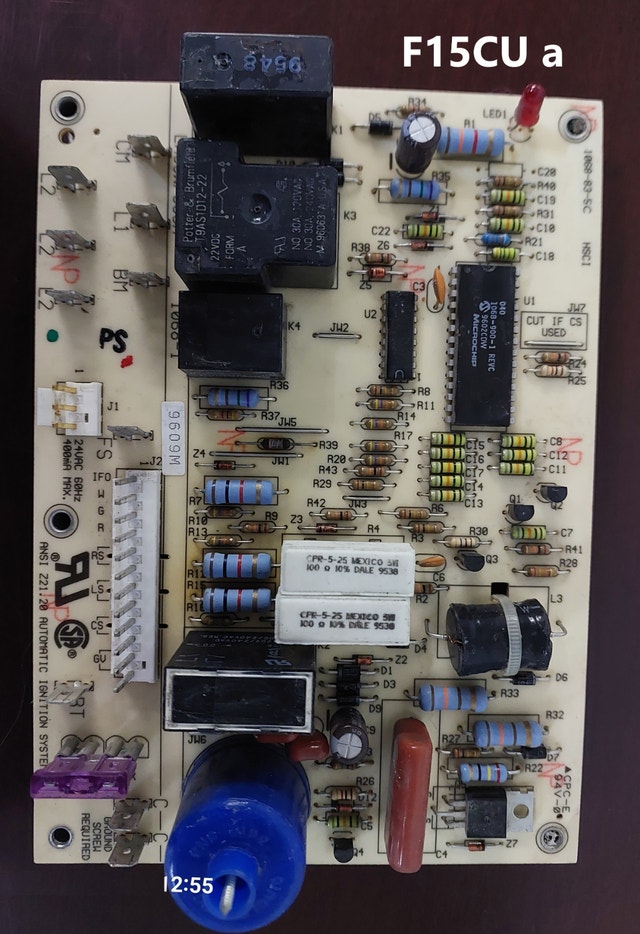 Control Board Specifications – Carrier LH33WP002 - F15CU
