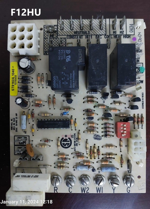 Control Board – Honeywell ST9162A 1040 - F12HU