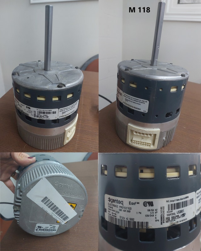 Genteq Eon™ ECM Blower Motor – Model V5001 SSBA39GL - M118 - photo 5