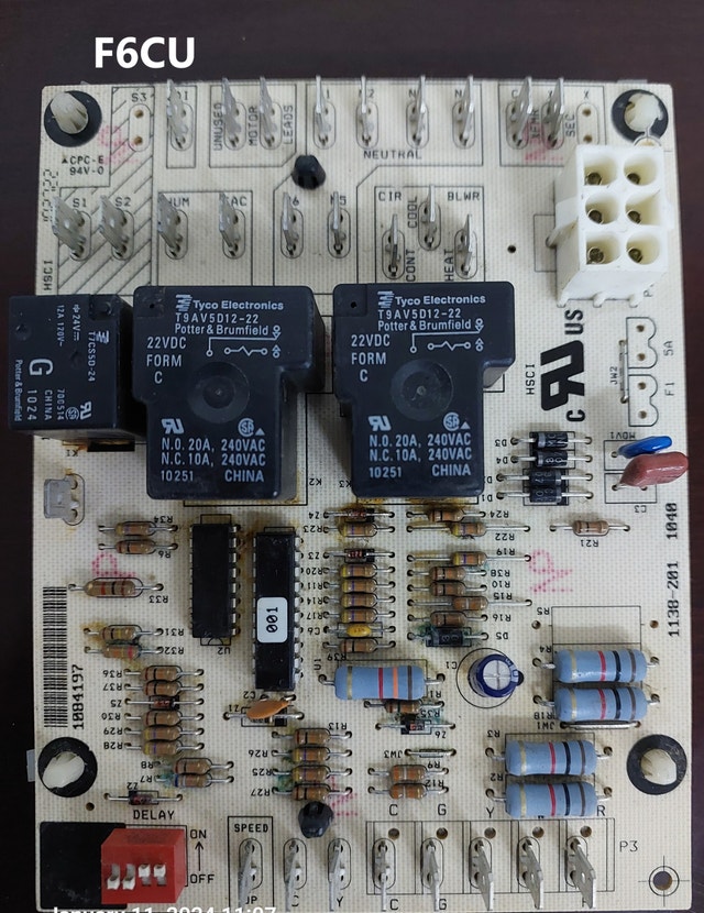 Control Board - ICP 1084197 Furnace Fan Control Board -F6CU