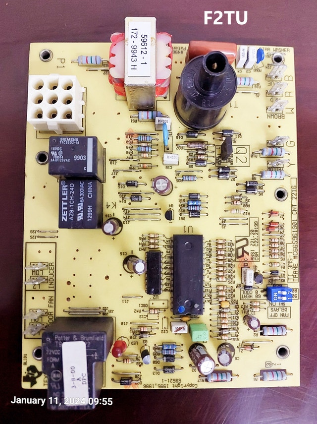 Control Board Specifications – Trane C665961G01 (CNT2216) - F2TU