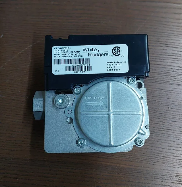 Gas Valve Specifications – White-Rodgers 36J27-512 - GCV 103 - photo 2