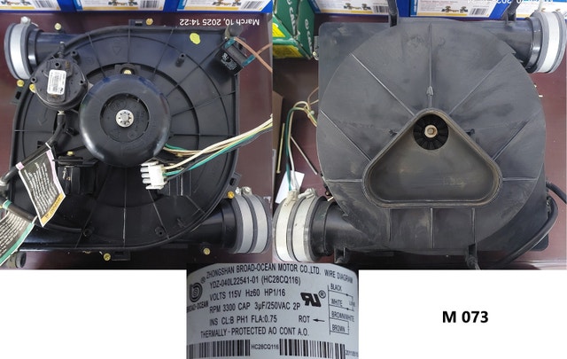 Broad-Ocean Draft Inducer Motor – Model HC28CQ116 - M073 - photo 4