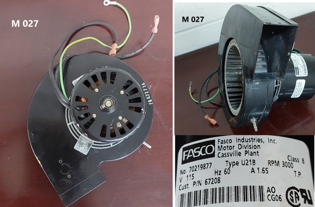 FASCO Draft Inducer Motor – Model 70219877 - M027 - photo 4